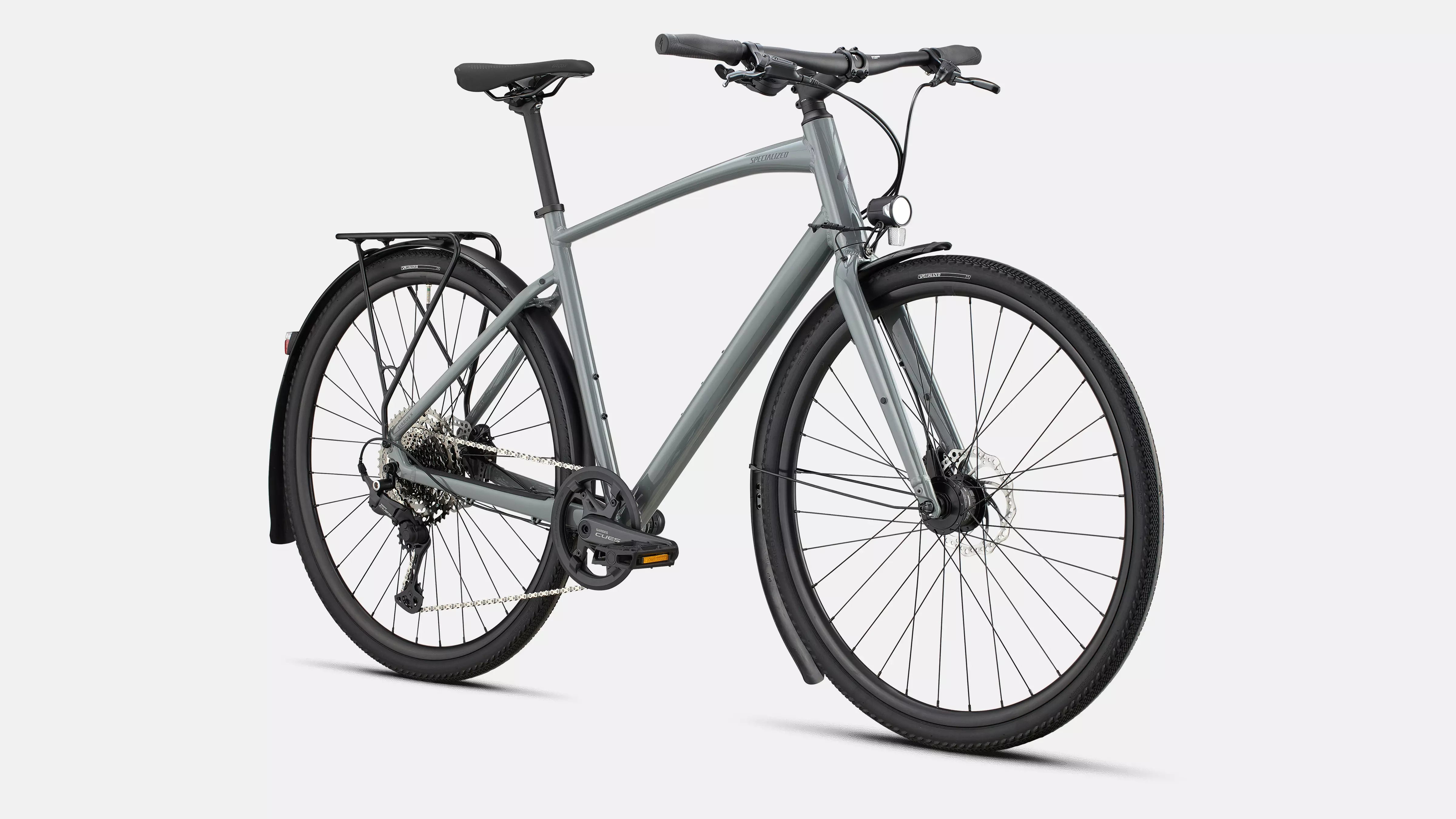 Specialized Sirrus X 3.0 EQ Gloss Ashen Grey / Black Liquid Metal Reflective - Premium Bikeshop
