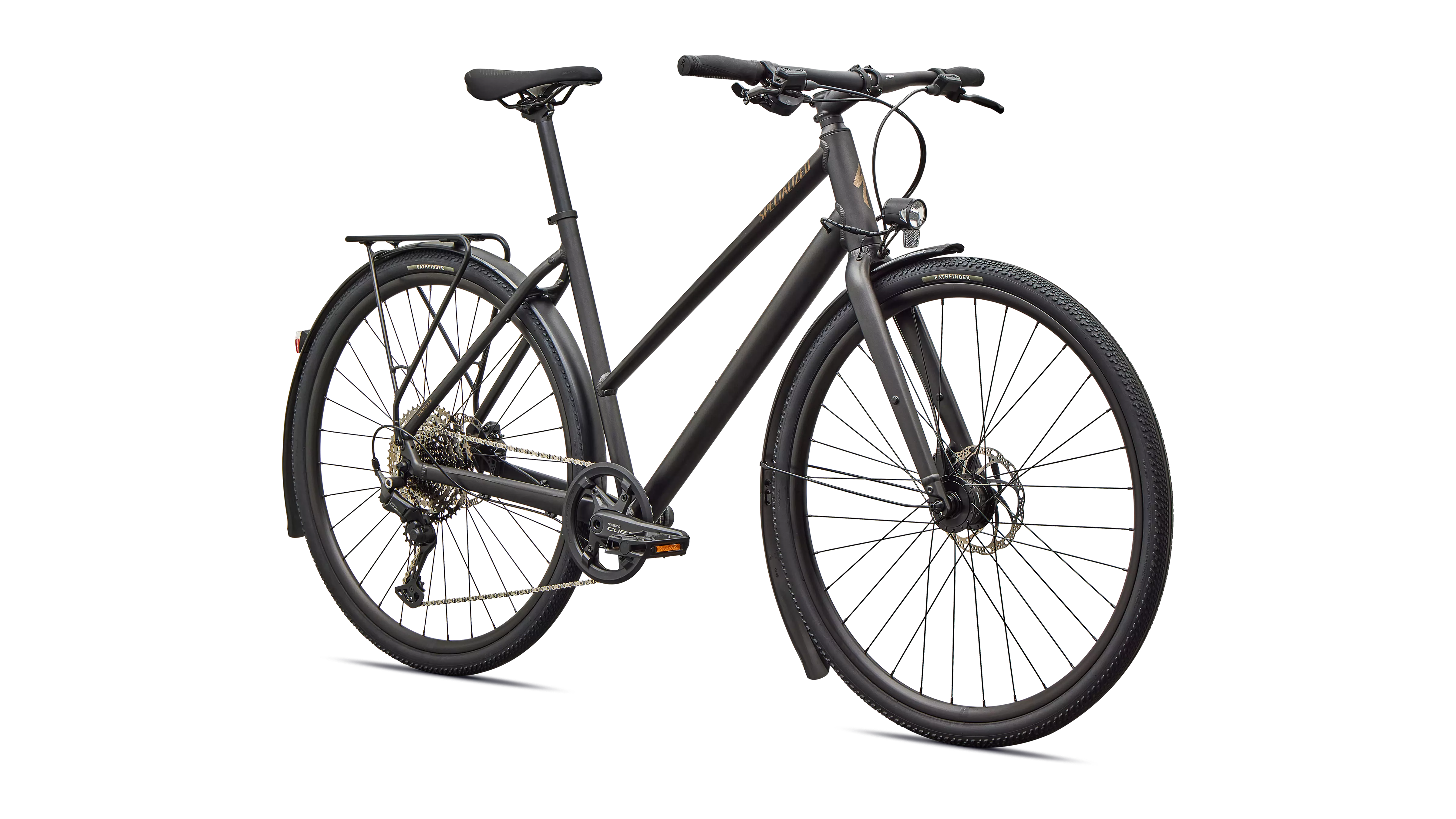 Specialized Sirrus X 3.0 EQ step through | satin metallic obsidian/burnt gold - Premium Bikeshop