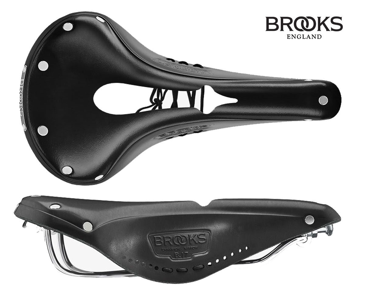 BROOKS Sattel B17 Narrow Carved Leder black - Premium Bikeshop