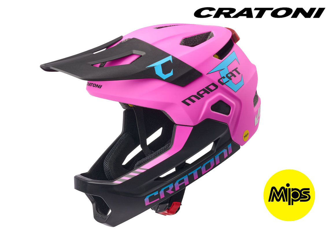 CRATONI MadCat MIPS Fahrradhelm Kinder - pink-black.matt