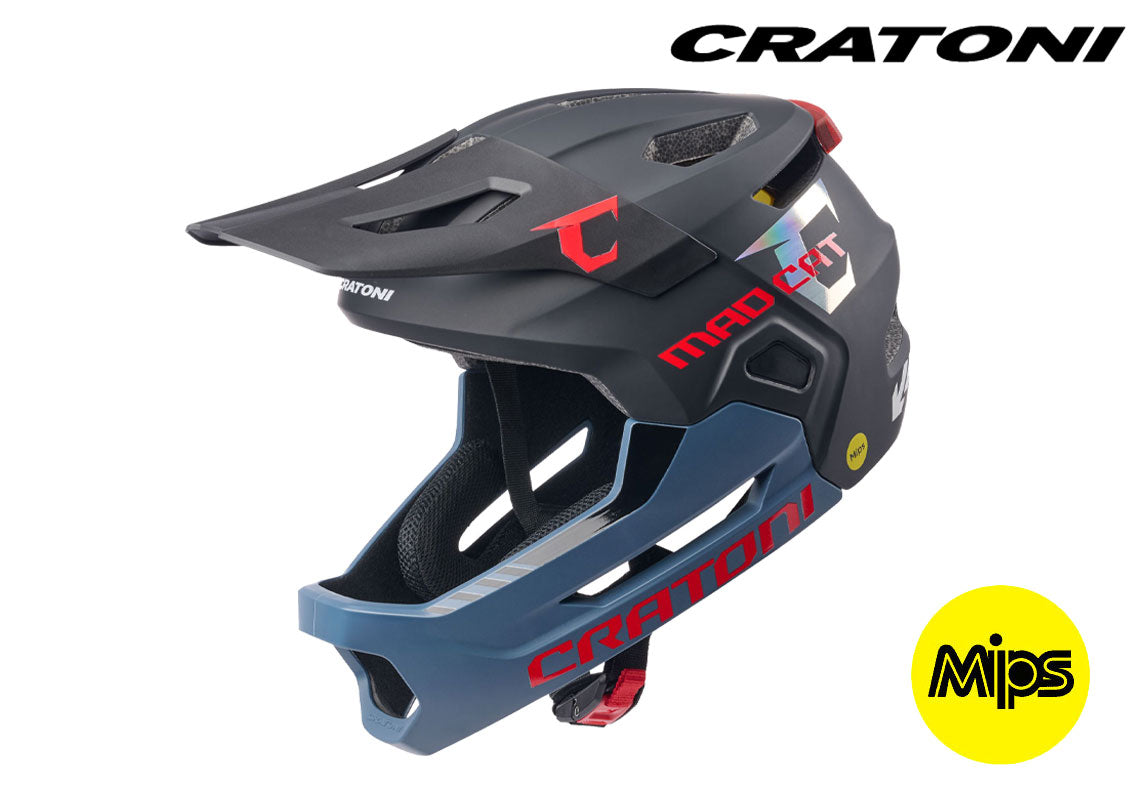 CRATONI MadCat MIPS Fahrradhelm Kinder - gunmetal-red matt