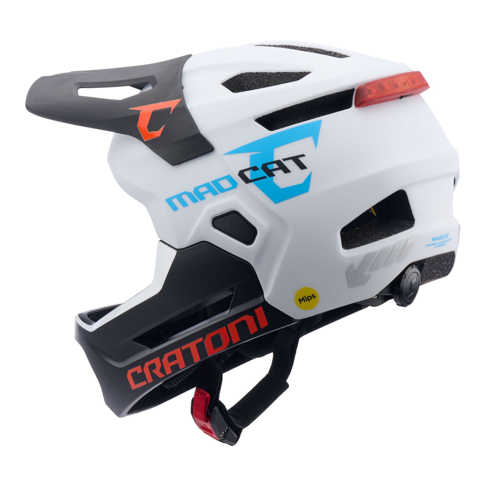 CRATONI MadCat MIPS Fahrradhelm Kinder - white-black matt