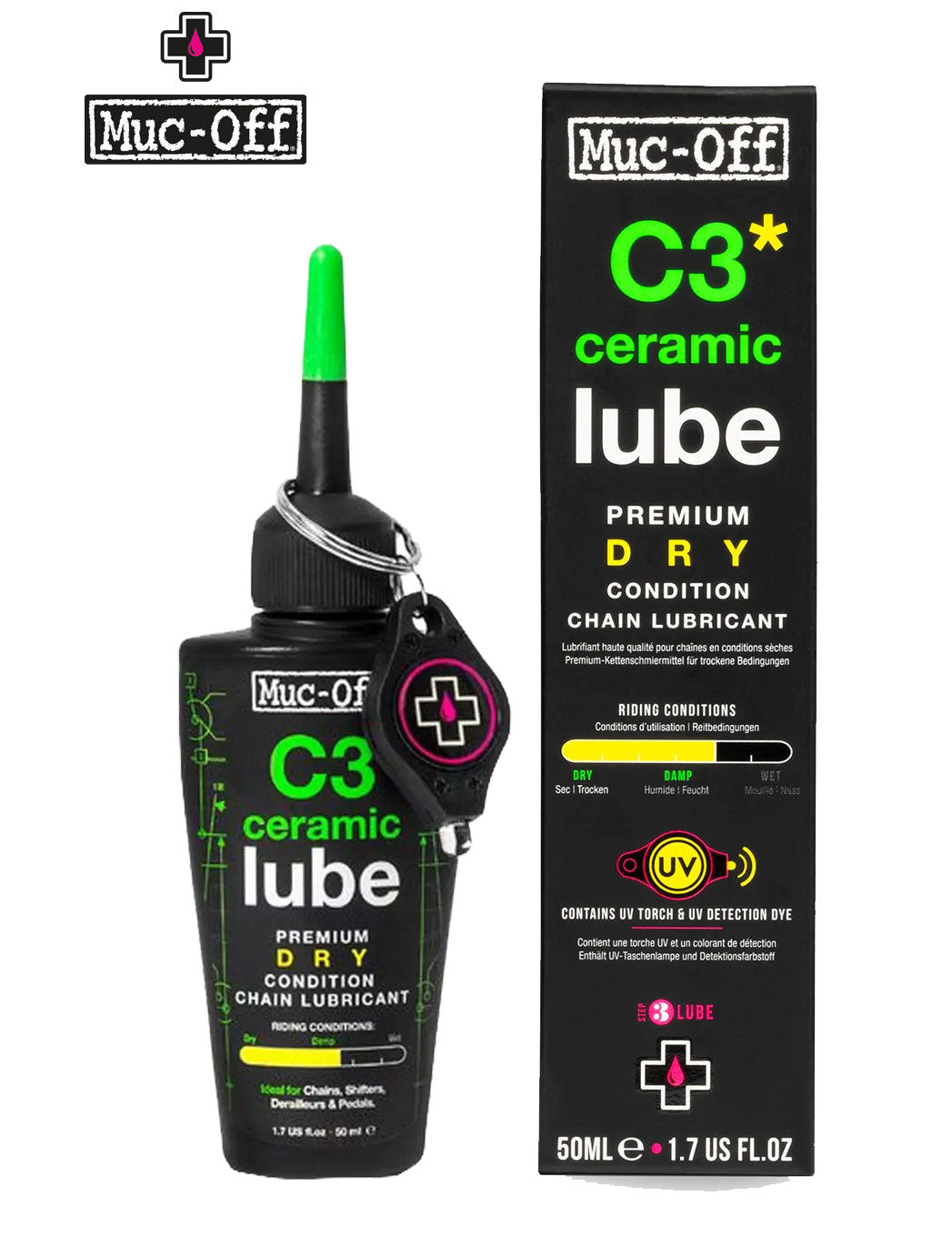 Muc Off C3 Dry Weather Ceramic Lube 50ml - Premium Bikeshop