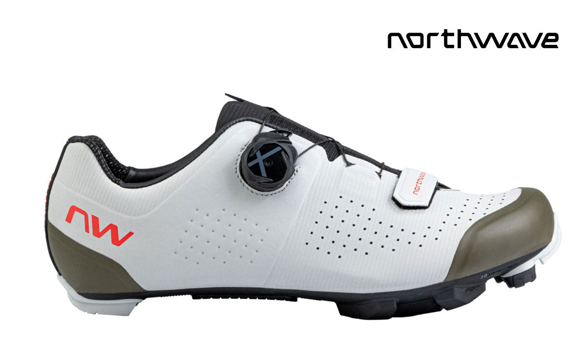 Northwave Razer MTB-Schuh Hellgrau Waldgrün - Premium Bikeshop