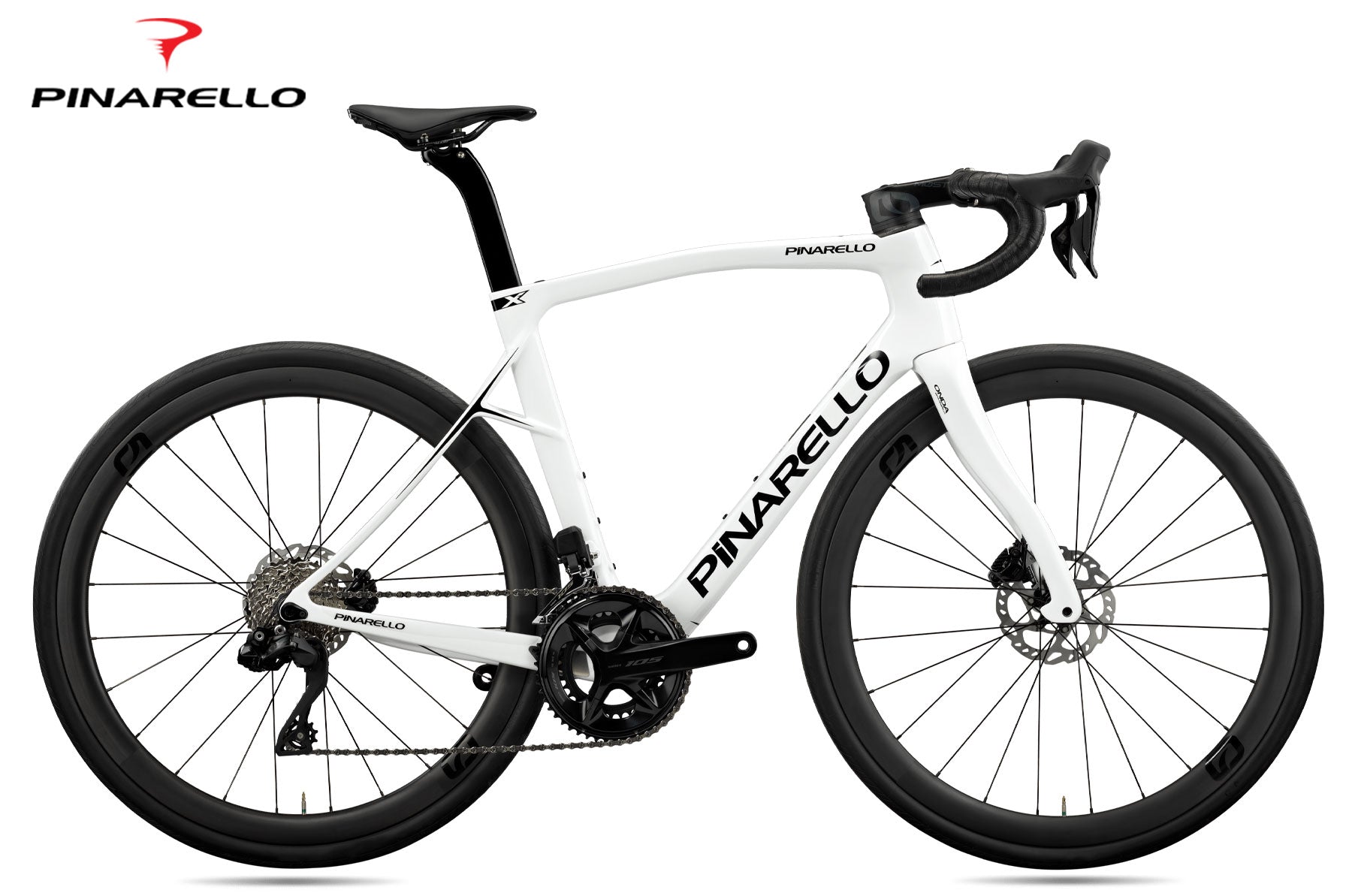 Pinarello X5 Disc Shimano 105 DI2 xolo white E350 - Premium Bikeshop