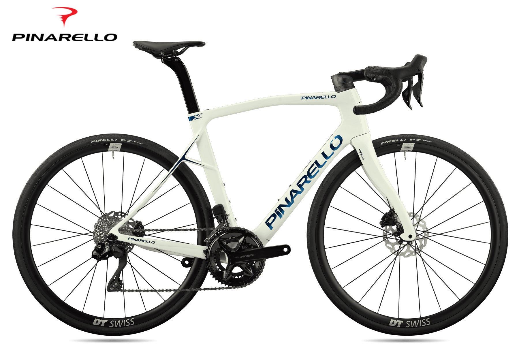 Pinarello X5 Disc Shimano 105 DI2 XOLO Crystal White - Premium Bikeshop