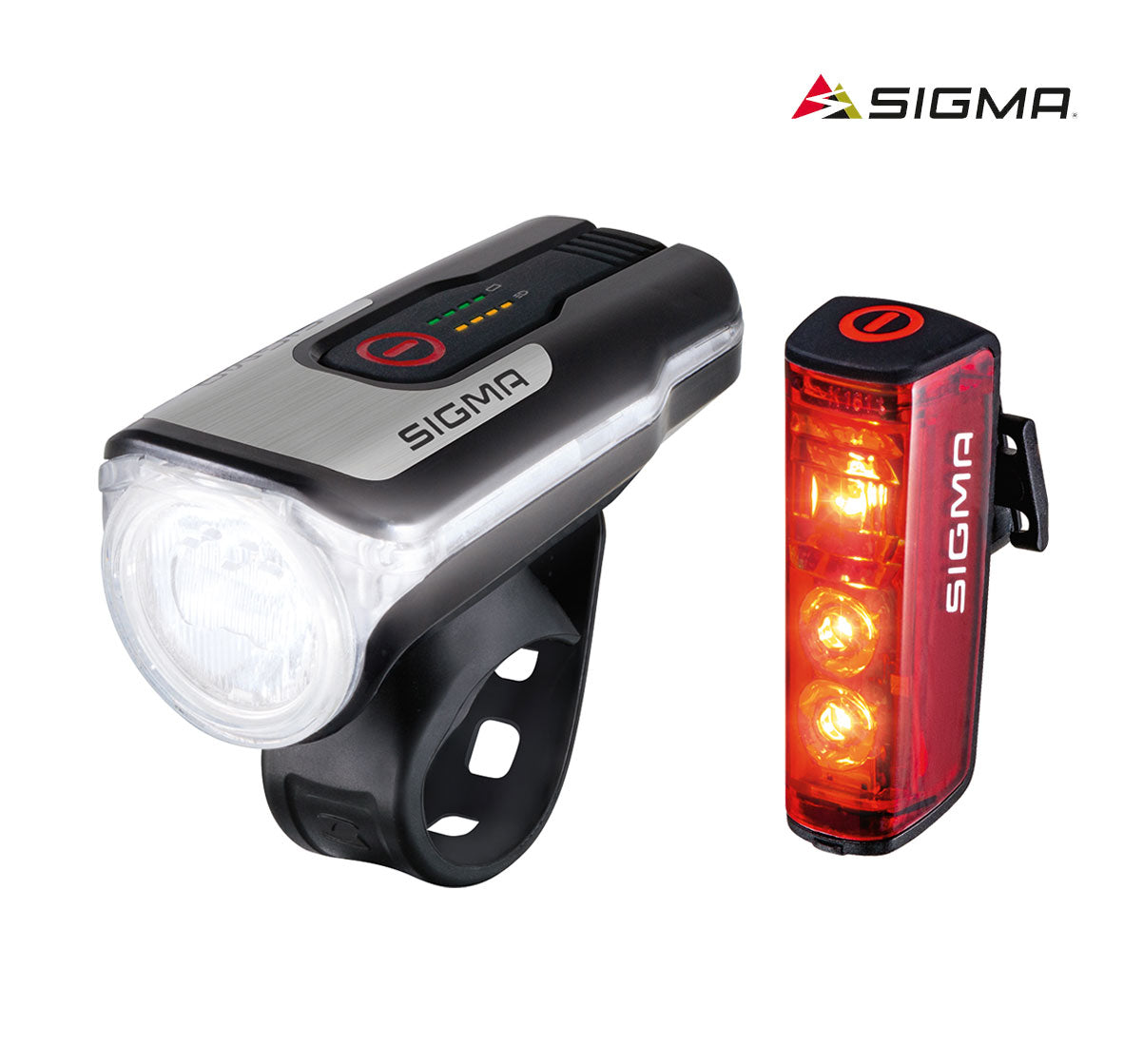 sigma fahrradbeleuchtung set aura 80 SIGMA AURA 80 USB & BLAZE Akku-Beleuchtungsset