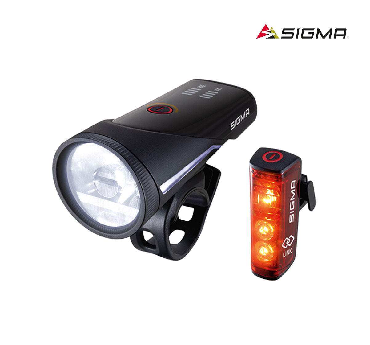 Sigma Akku-Beleuchtungsset AURA 100 USB & BLAZE Link - Premium Bikeshop
