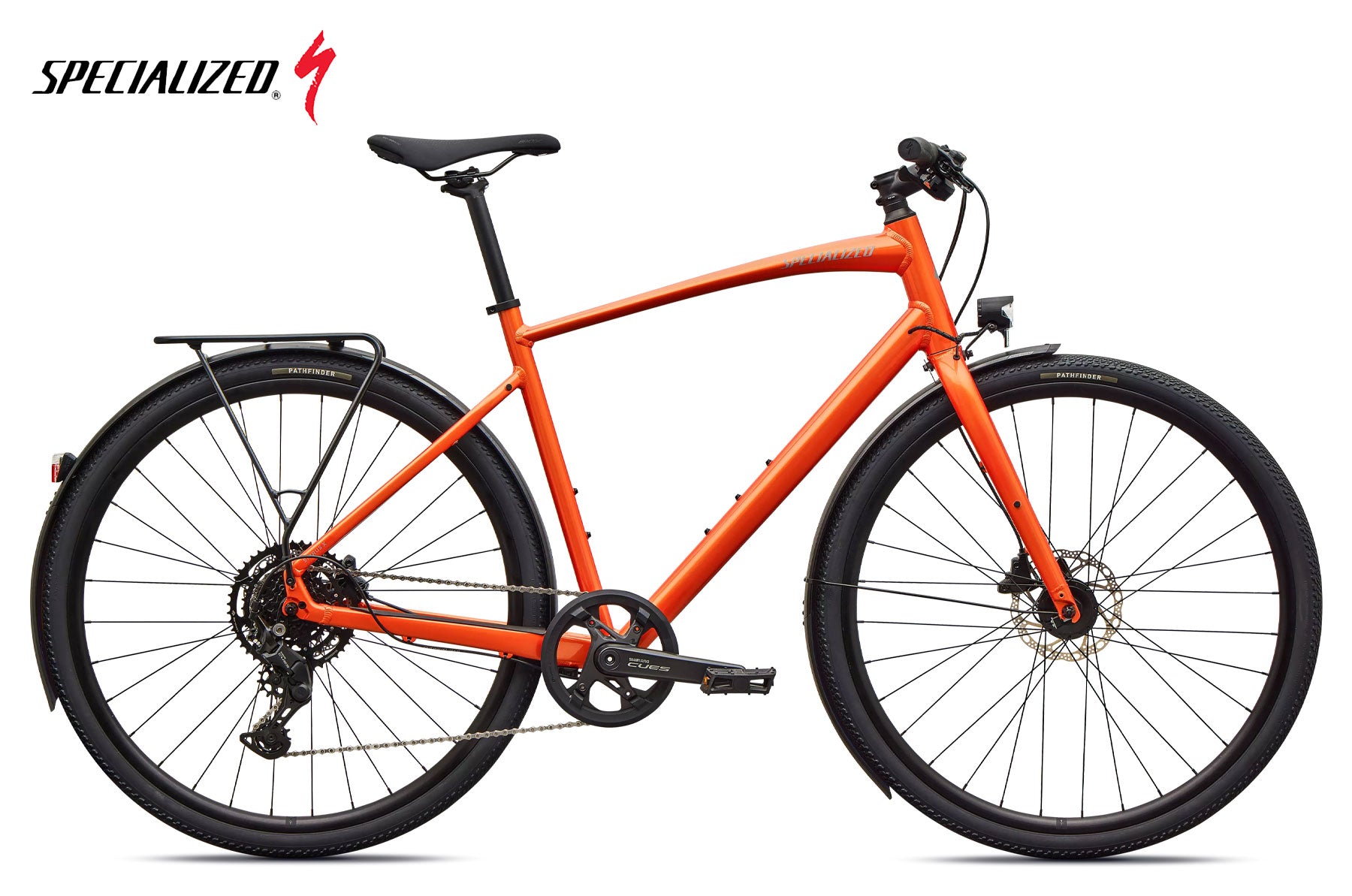 Specialized Sirrus X 2.0 EQ Gloss tangerine shadow silver frost - Premium Bikeshop