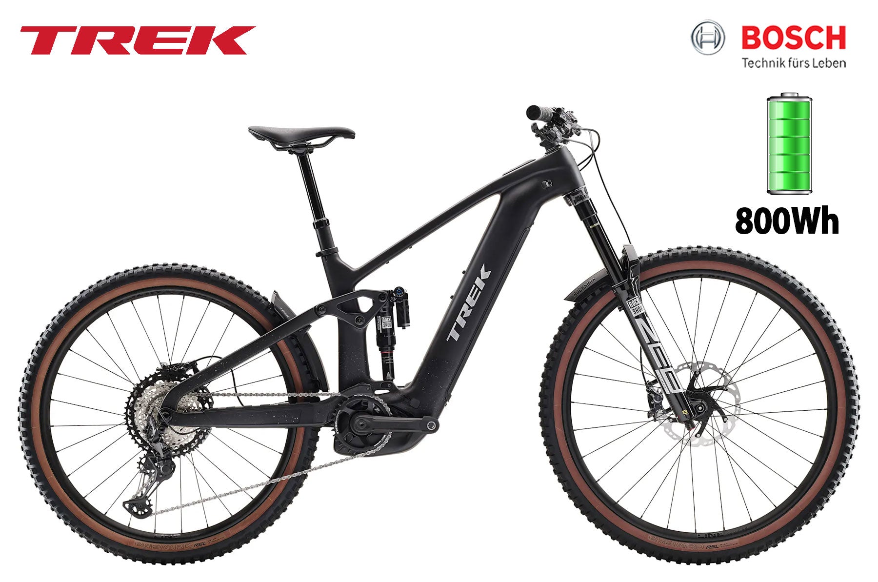 TREK Rail+ 9.8 XT Gen 5 Deep Smoke - Premium Bikeshop