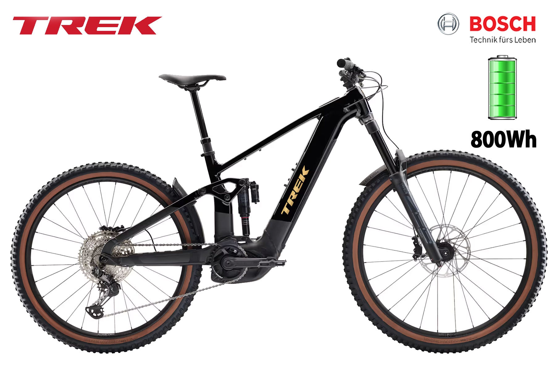 TREK Rail+ 8 Gen 5 dark star - Premium Bikeshop