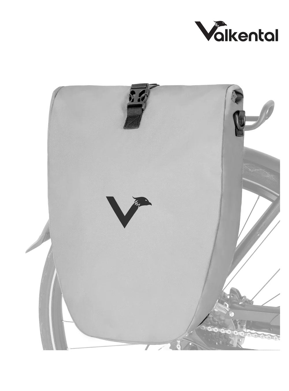 Valkental Bike Bag 28l Reflective - Premium Bikeshop