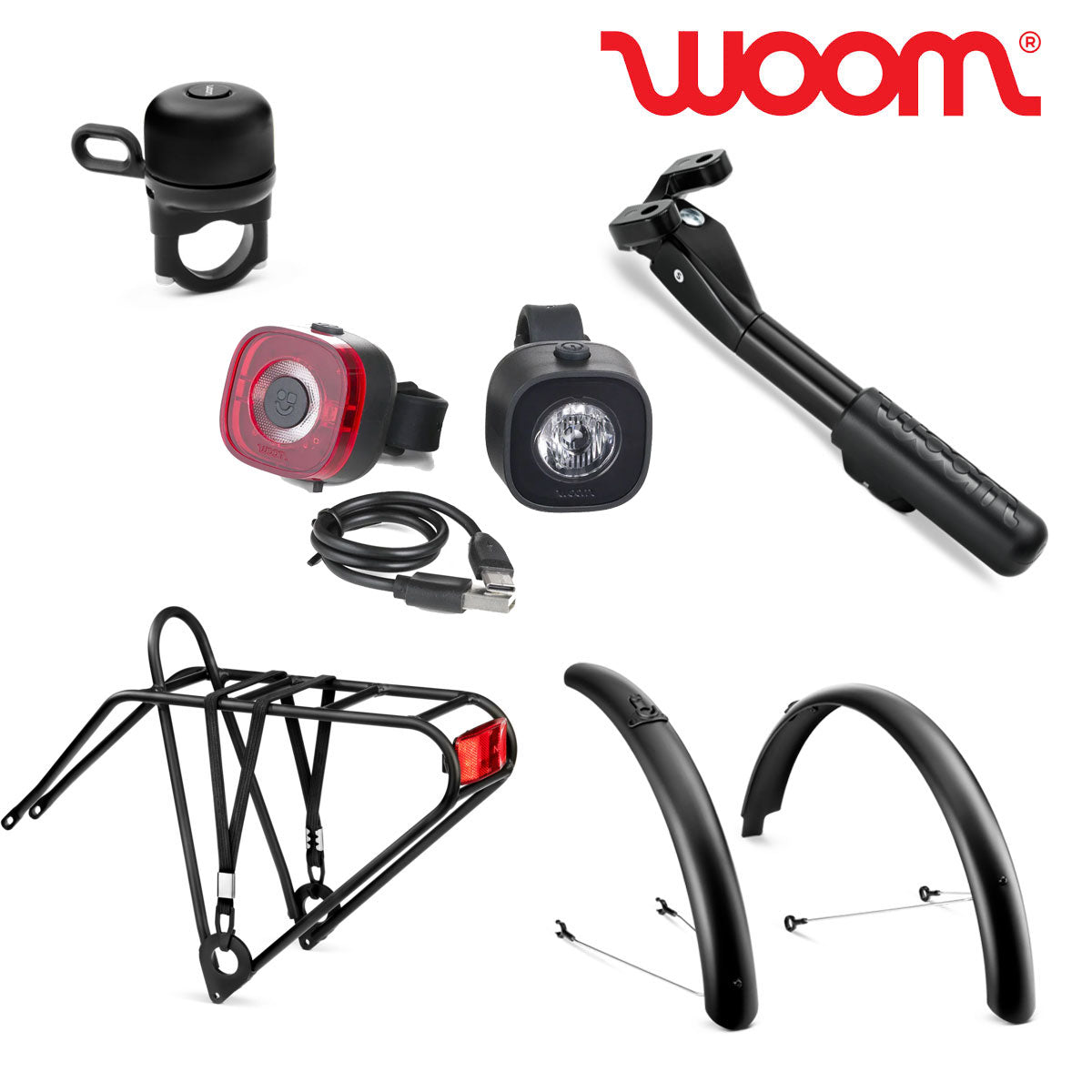 woom fahrrad licht WOOM Zubehörkit Extra