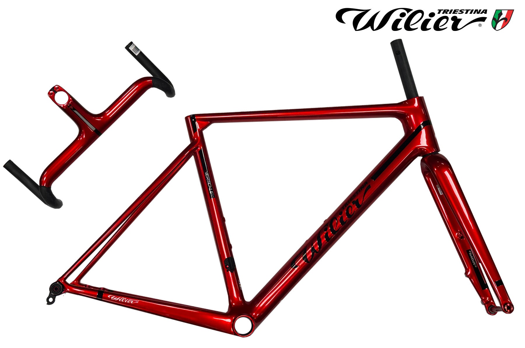 fahrradrahmen rot Wilier Verticale SLR Frame Set velvet red glossy