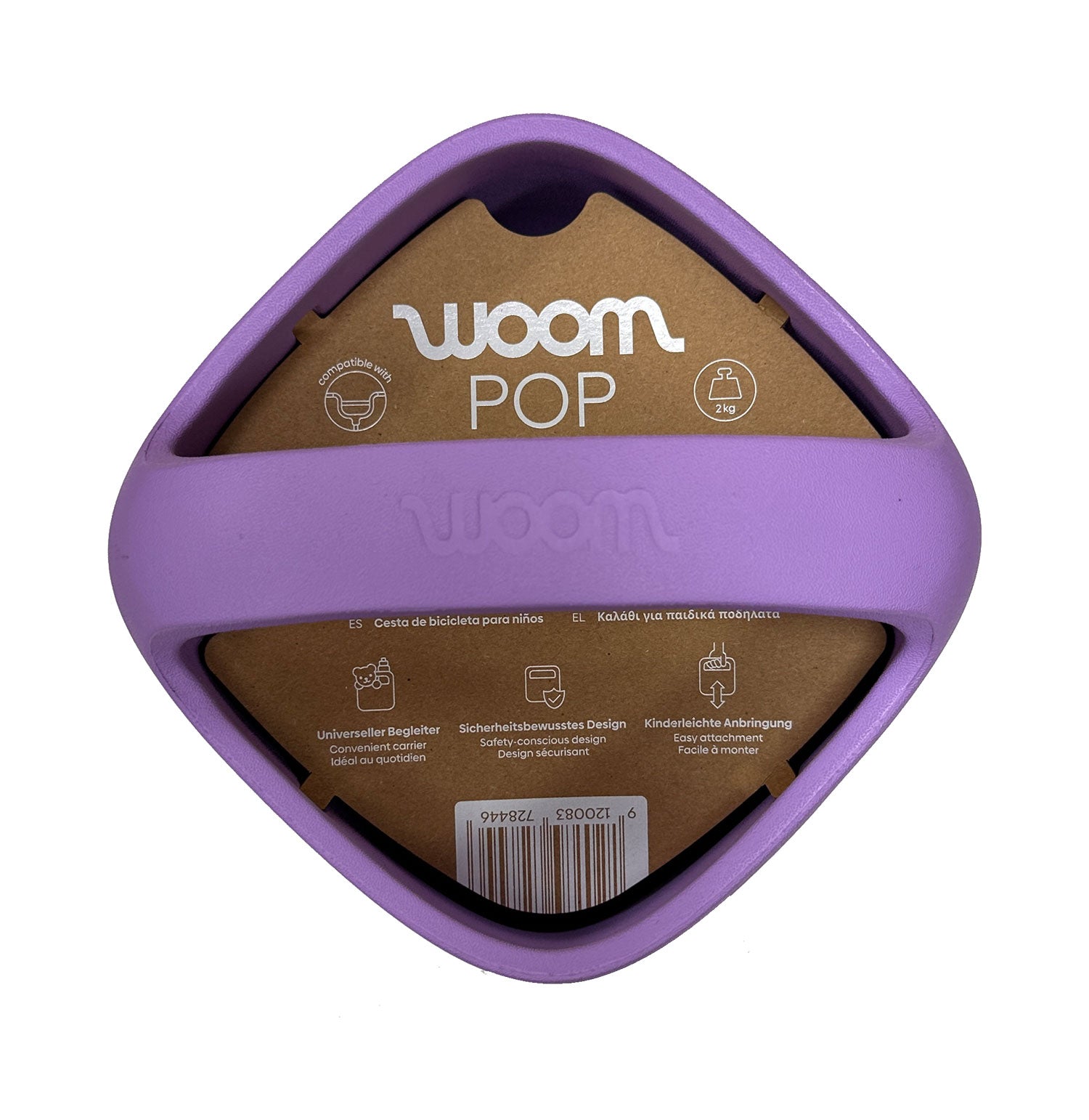 WOOM POP Kinderfahrradkorb wild violet - Premium Bikeshop