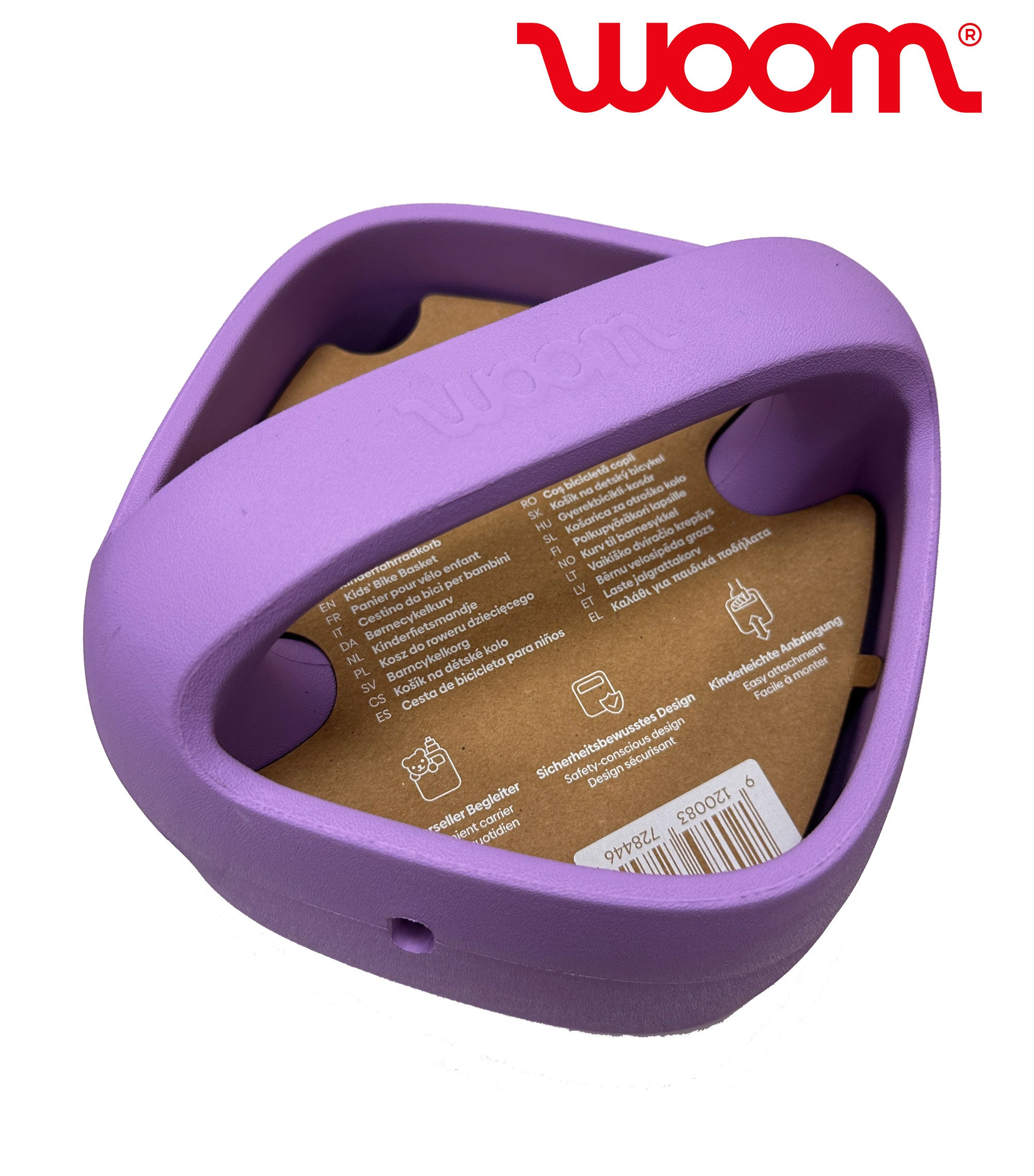 WOOM POP Kinderfahrradkorb wild violet - Premium Bikeshop