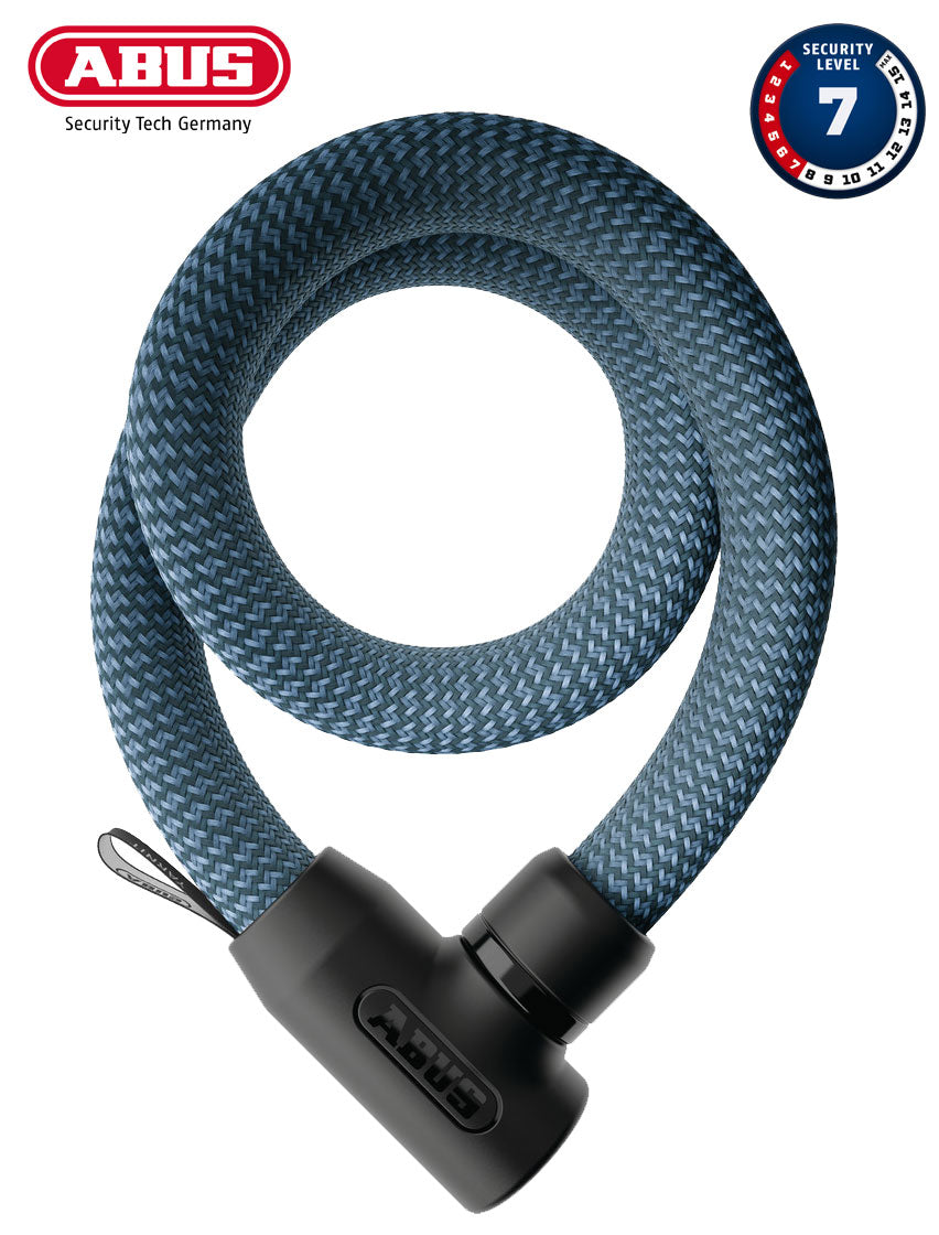 abus sattelstütze schloss Abus YARNIT™ 4004K/110 denim blue