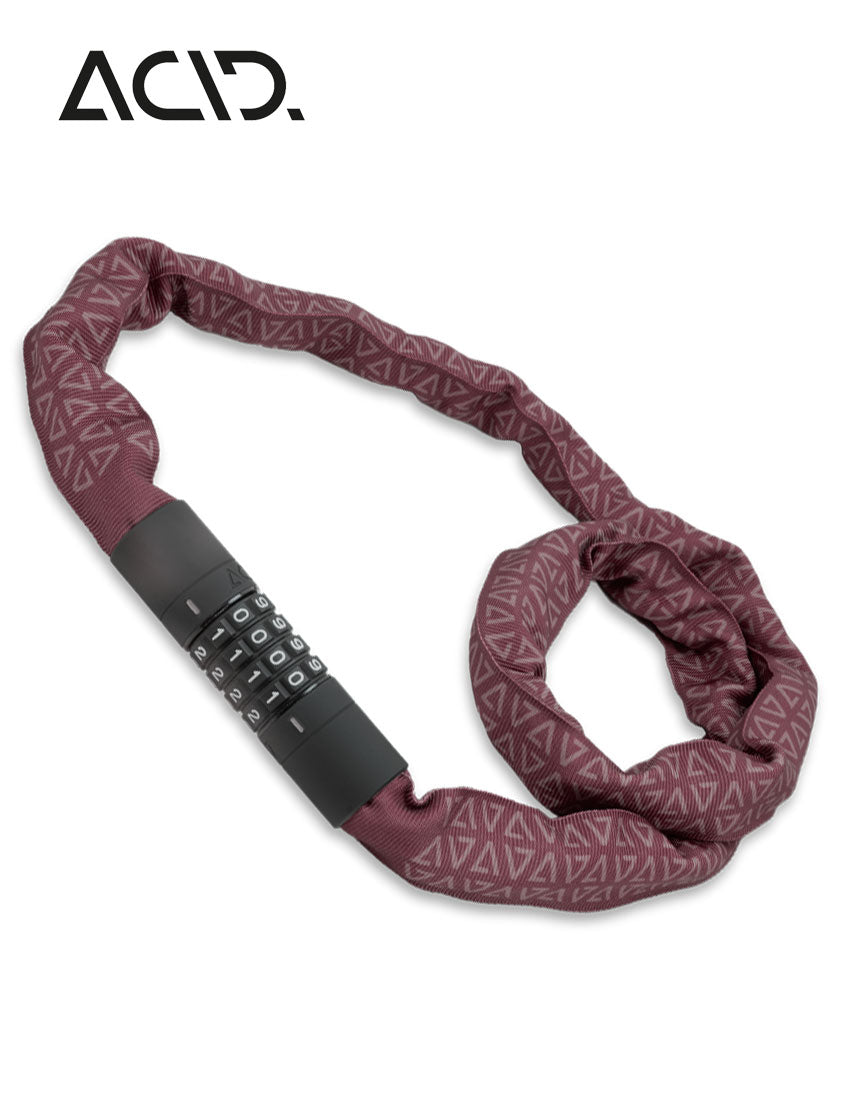 ACID Zahlenkettenschloss CORVID C120 red - Premium Bikeshop