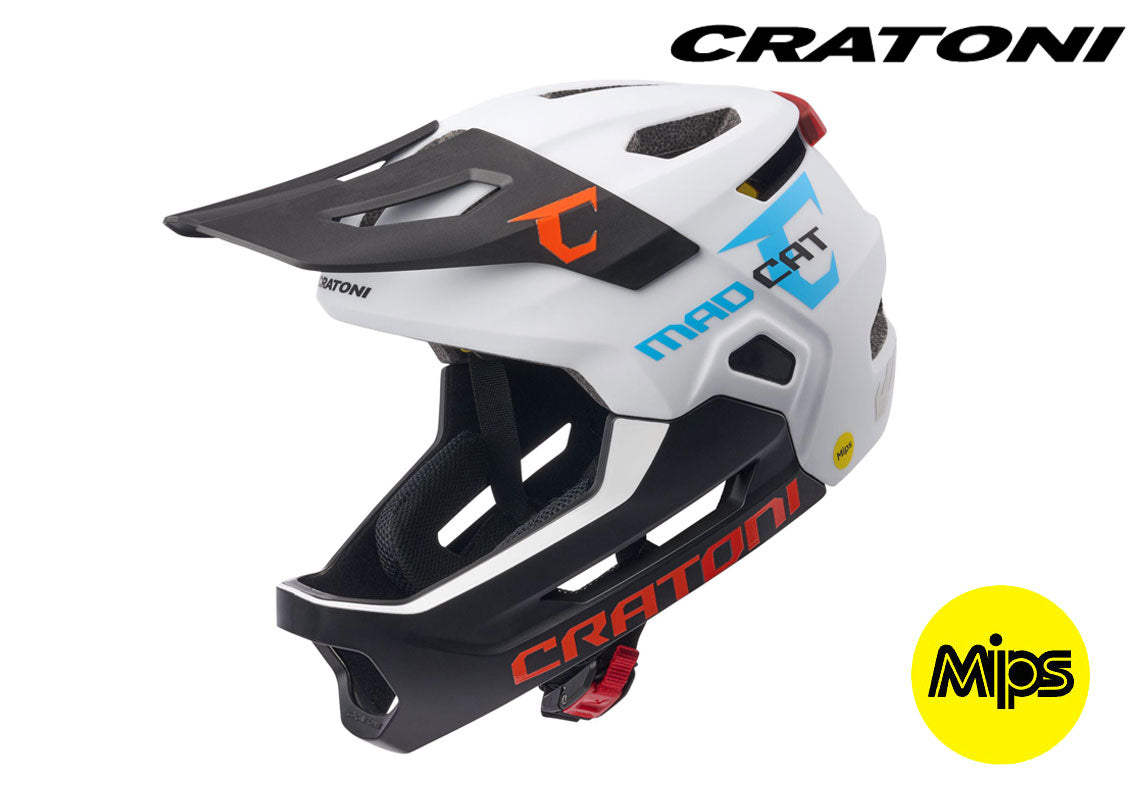 CRATONI MadCat MIPS Fahrradhelm Kinder - white-black matt