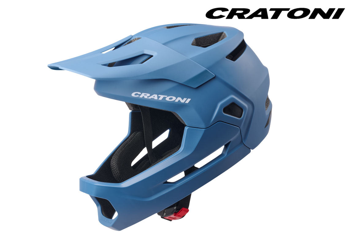 fahrradhelm blau matt CRATONI MadCat Fahrradhelm Kinder