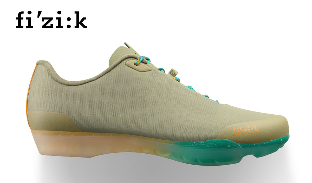 fahrradschuhe grün Fizik Tempo Beat Rennradschuhe Salbei Grün / Desert