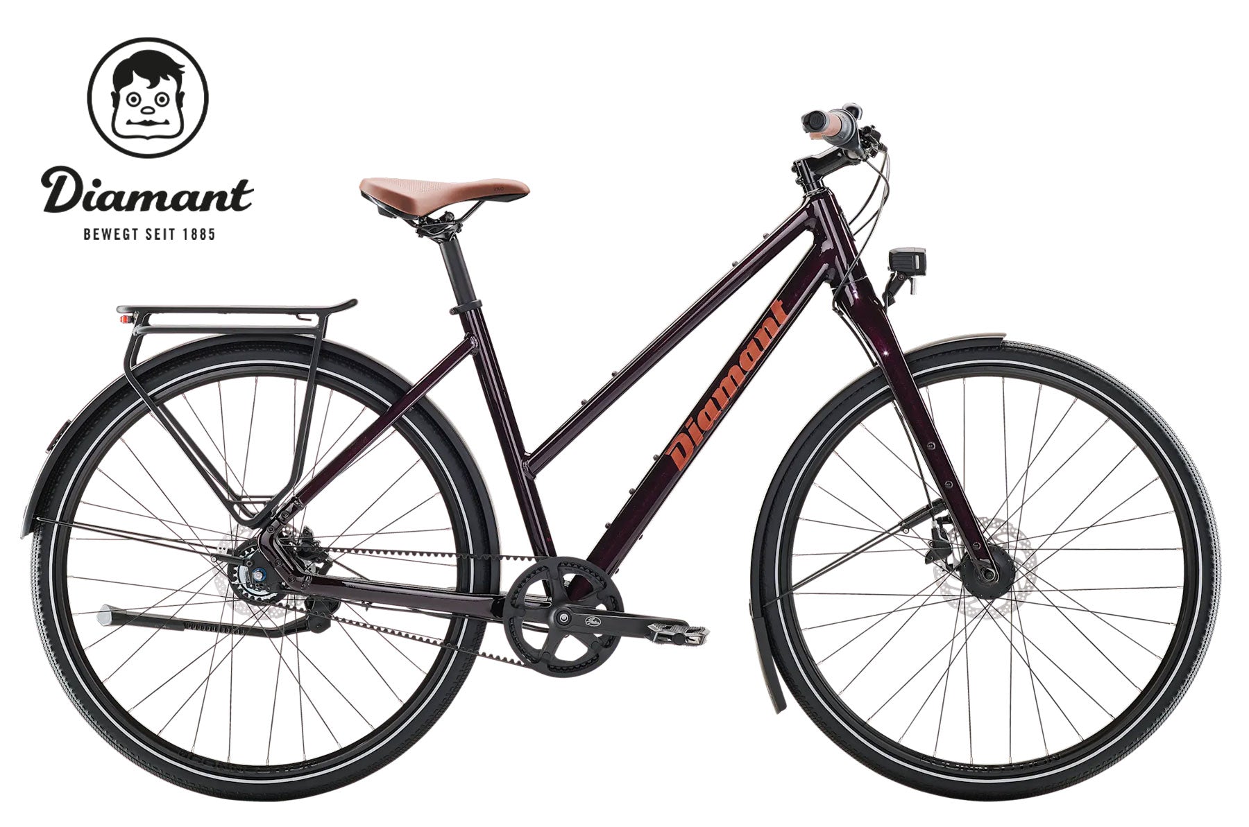 DIAMANT Mahon Style Plus Midstep Schwarzkirsch Metallic - Premium Bikeshop