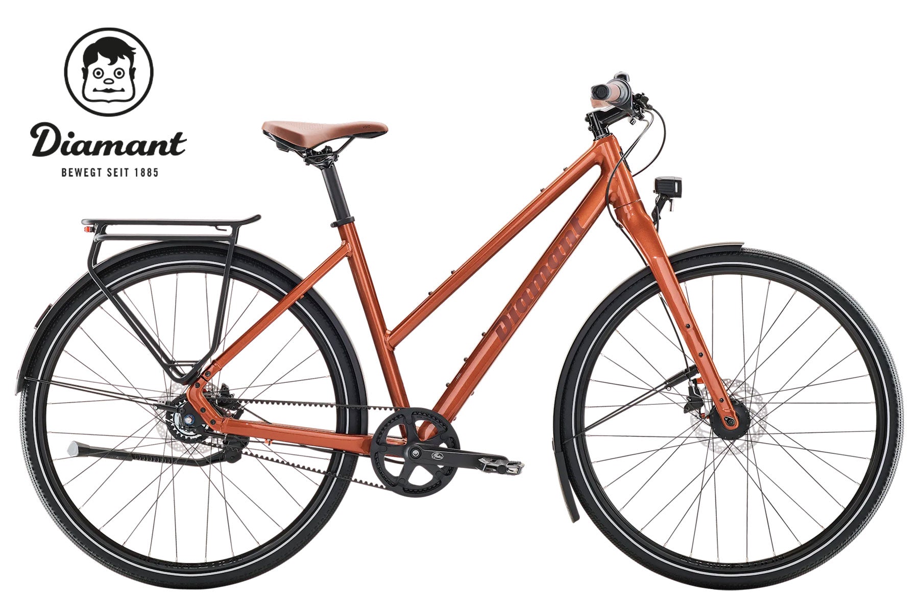 DIAMANT Mahon Style Plus Midstep Kupfer Metallic - Premium Bikeshop