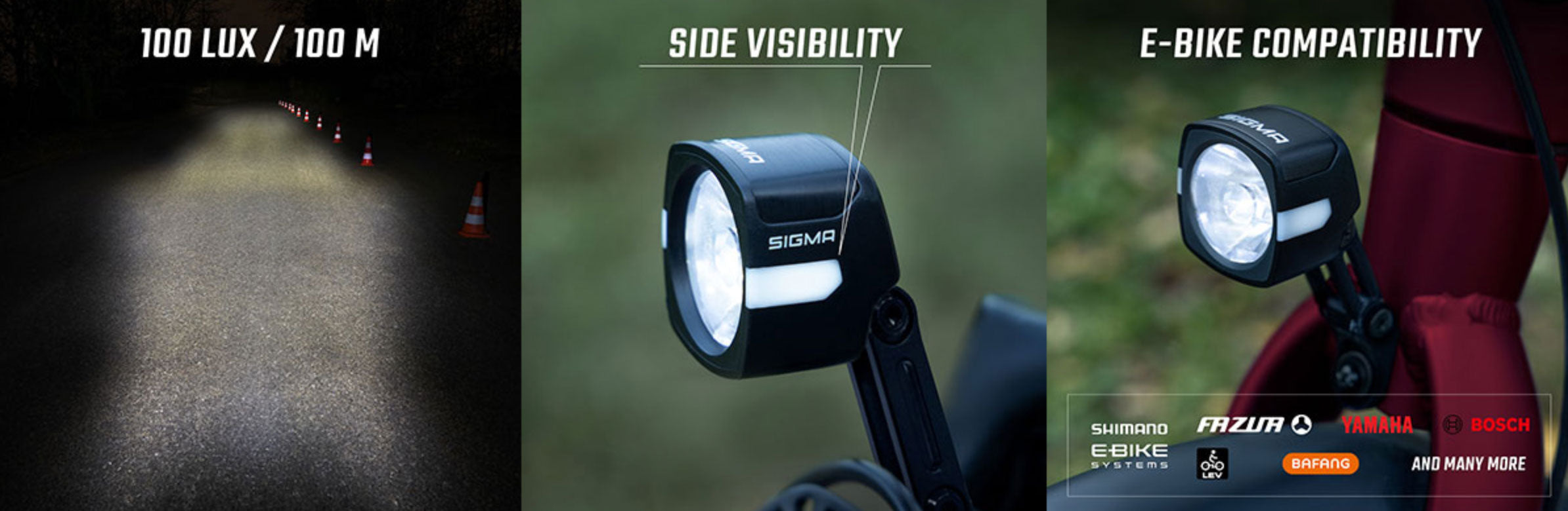 Sigma E-Bike Scheinwerfer EOX FL 100 - Premium Bikeshop