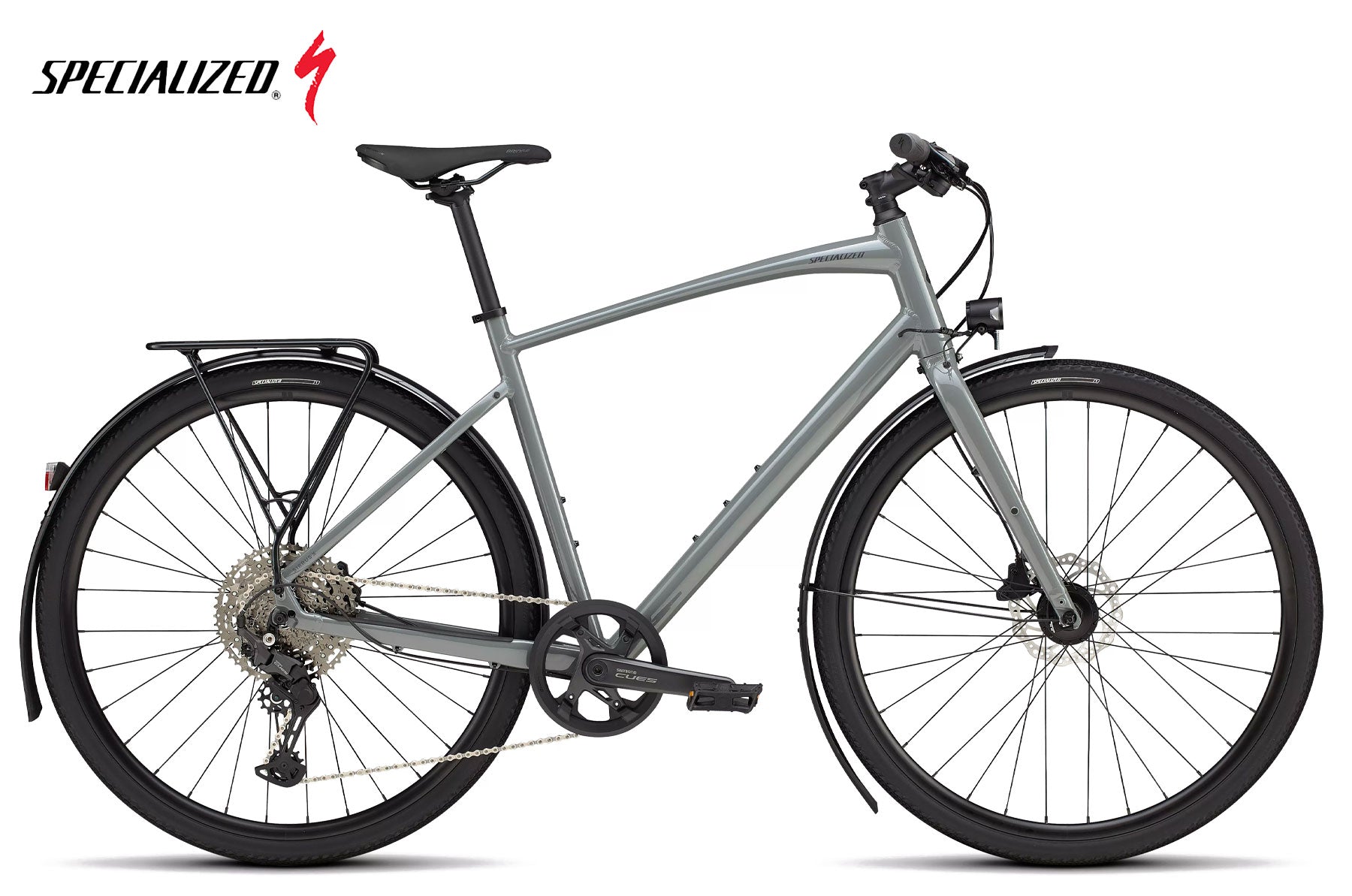Specialized Sirrus X 3.0 EQ Gloss Ashen Grey / Black Liquid Metal Reflective - Premium Bikeshop