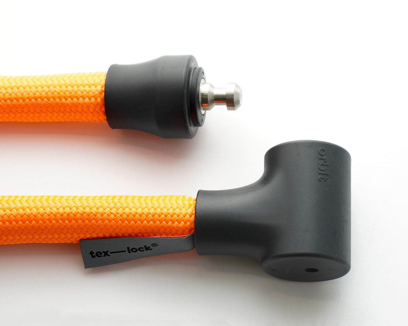 Tex-Lock Orbit Textil-Fahrradschloss 100 cm acid orange - Premium Bikeshop