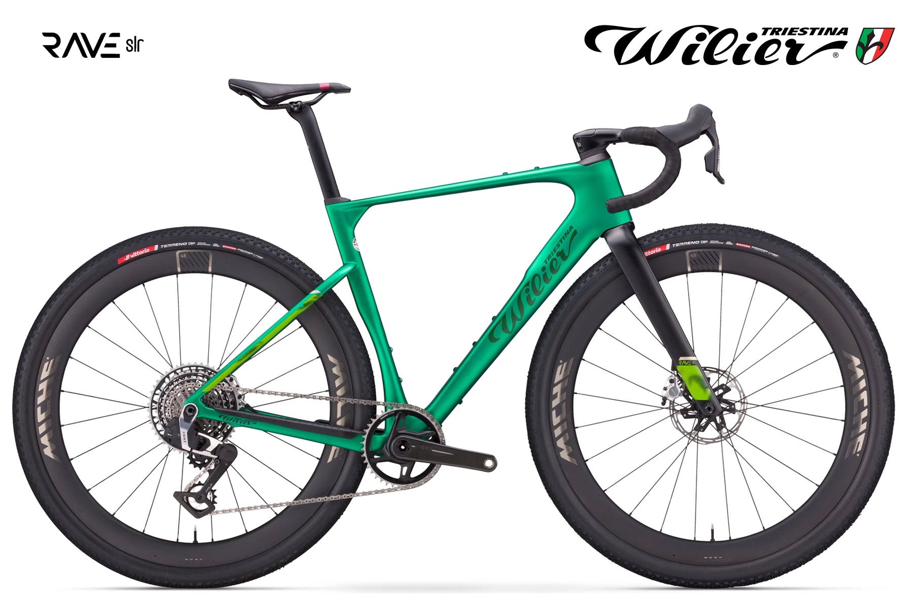Wilier Rave SLR ID2 Sram Force AXS V10 Pixel Green - Matt - Premium Bikeshop
