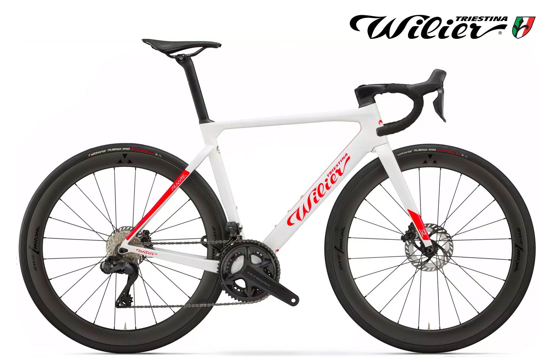 Wilier Filante SL 105 DI2 SWR50 F20 White, Red - Glossy - Premium Bikeshop