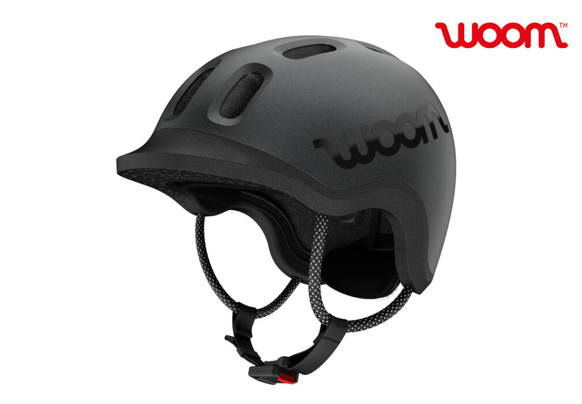 WOOM Ready Kinderhelm charcoal metallic - Premium Bikeshop