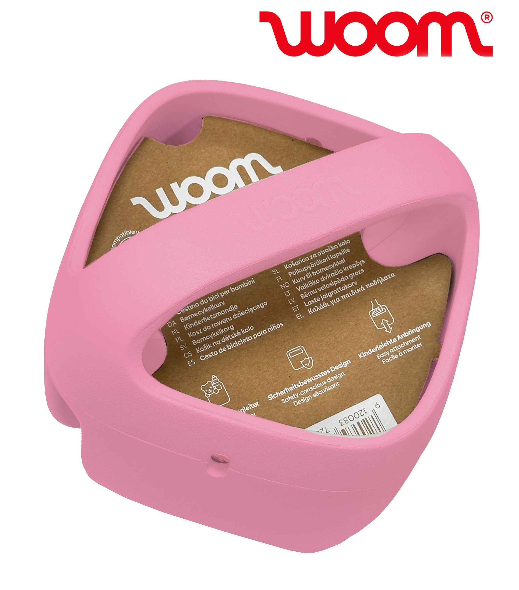 puppensitz fahrrad hinten woom WOOM POP Kinderfahrradkorb marshmallow pink