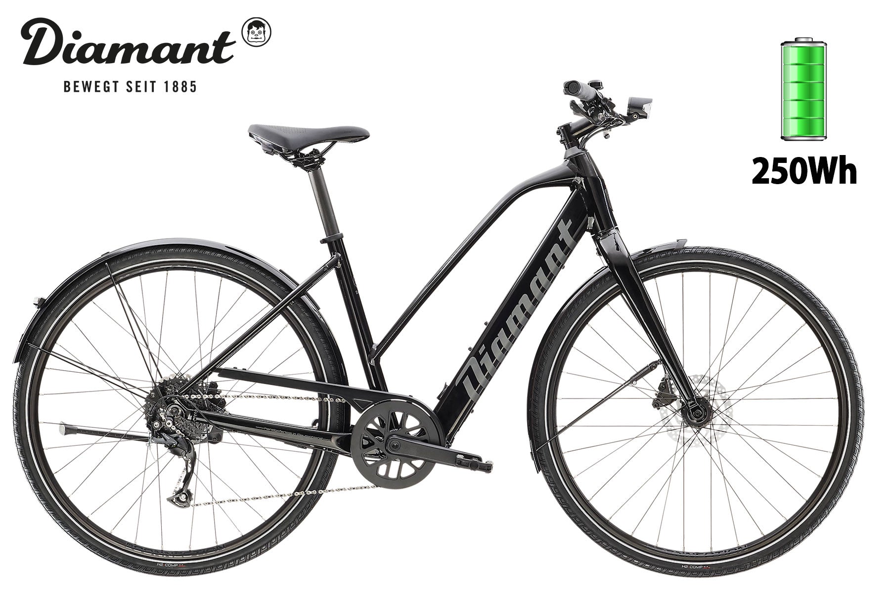 Diamant 365 Trapez Tiefschwarz 2023 - Premium Bikeshop