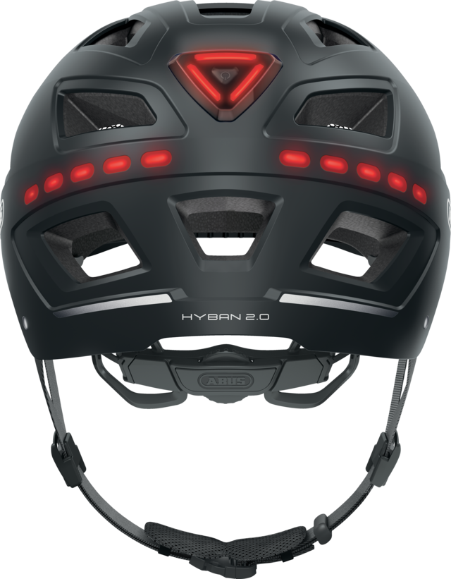 ABUS Hyban 2.0 LED - Fahrradhelm velvet black - Premium Bikeshop