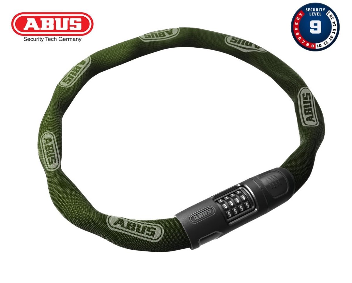 abus fahrradschloss level 8 ABUS Kettenschloss 8808C/85 Jade green