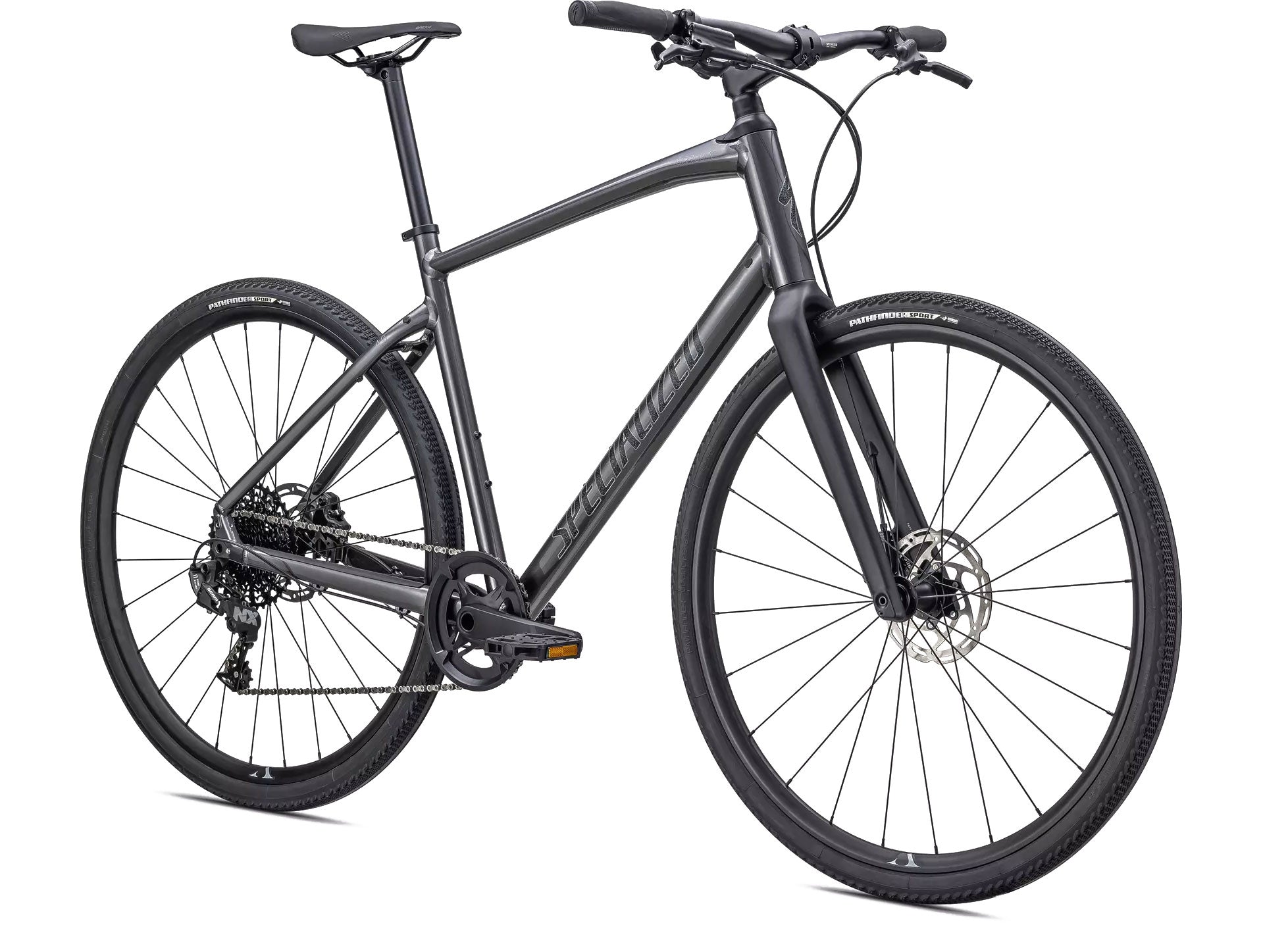 Specialized Sirrus X 4.0 Gloss smoke | cool grey | satin black reflective - Premium Bikeshop