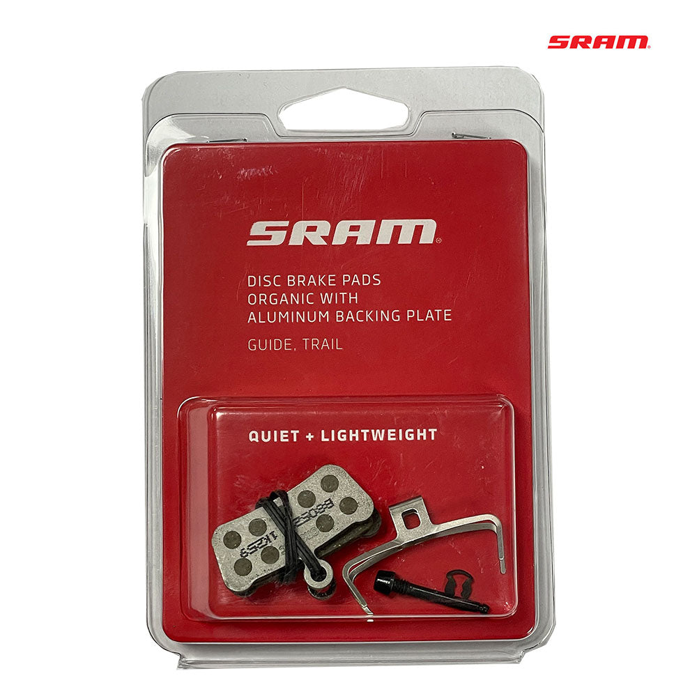 SRAM Trail | Guide Disc Scheibenbremsbeläge organisch mit Aluminium-Platte - Premium Bikeshop