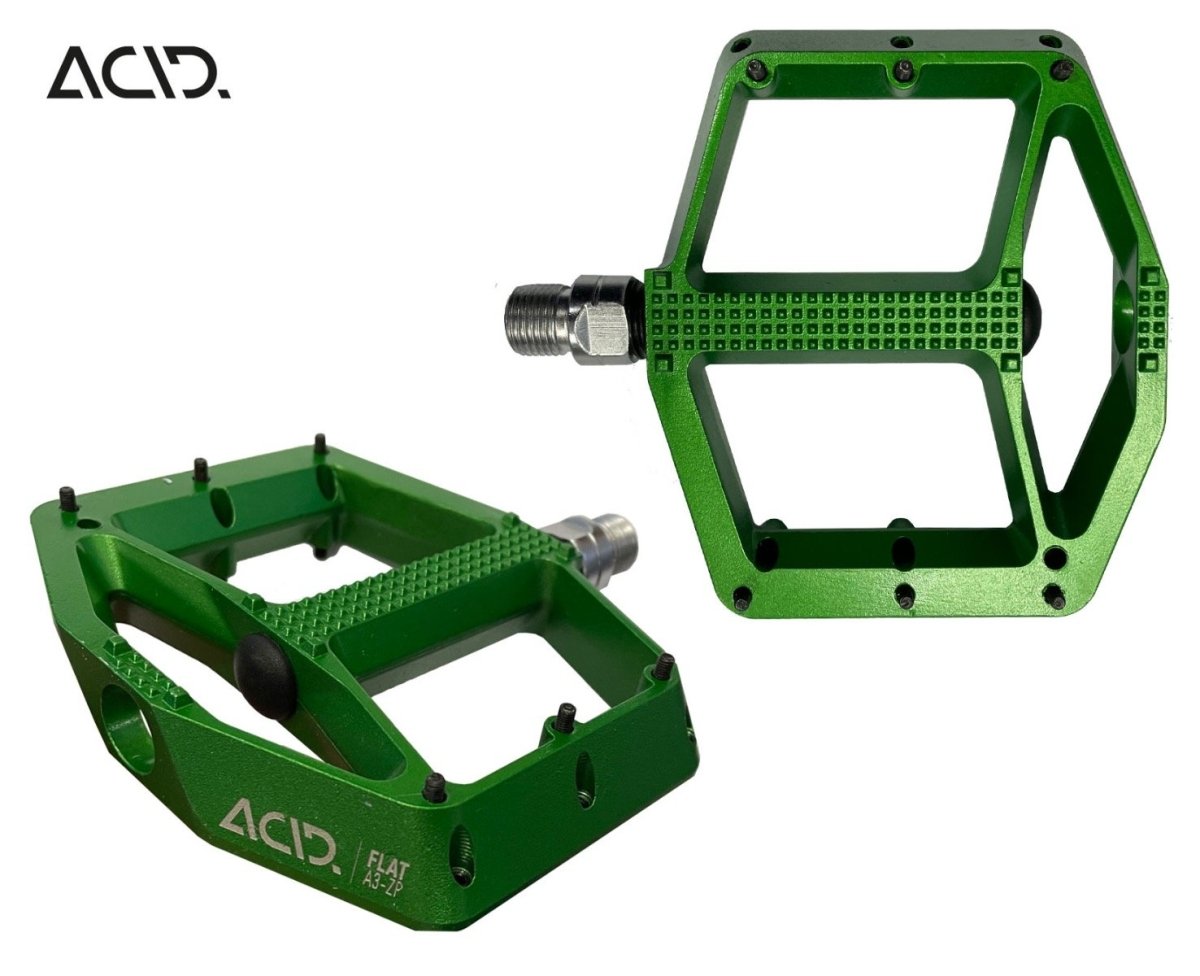 flat pedale grün ACID Pedale FLAT A3-ZP green
