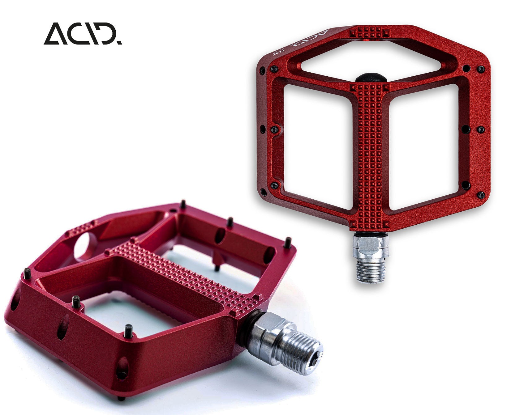 cube pedale rot ACID Pedale FLAT A3-ZP red
