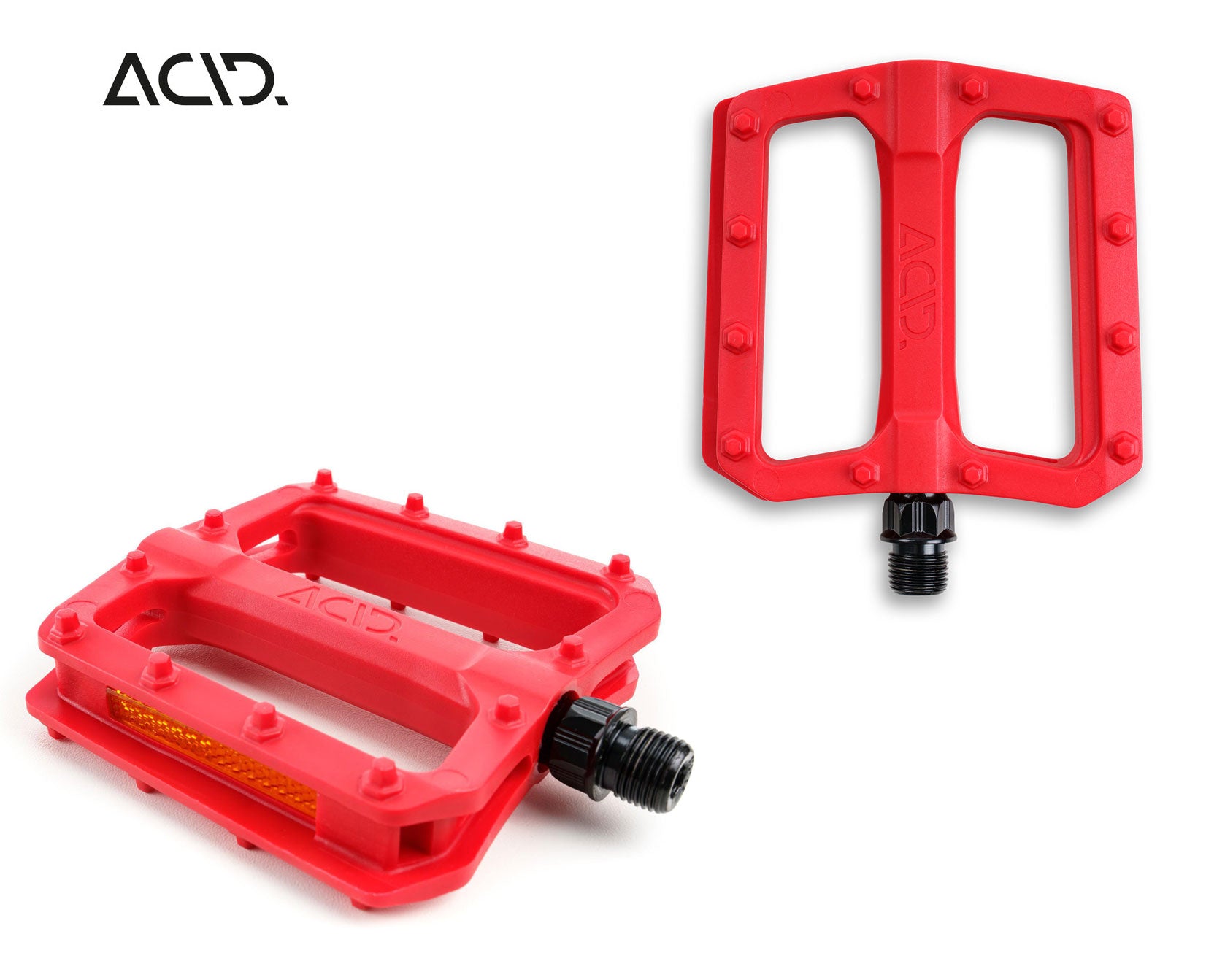 acid pedale flat c3-zp ACID Pedale FLAT C3-ZP red