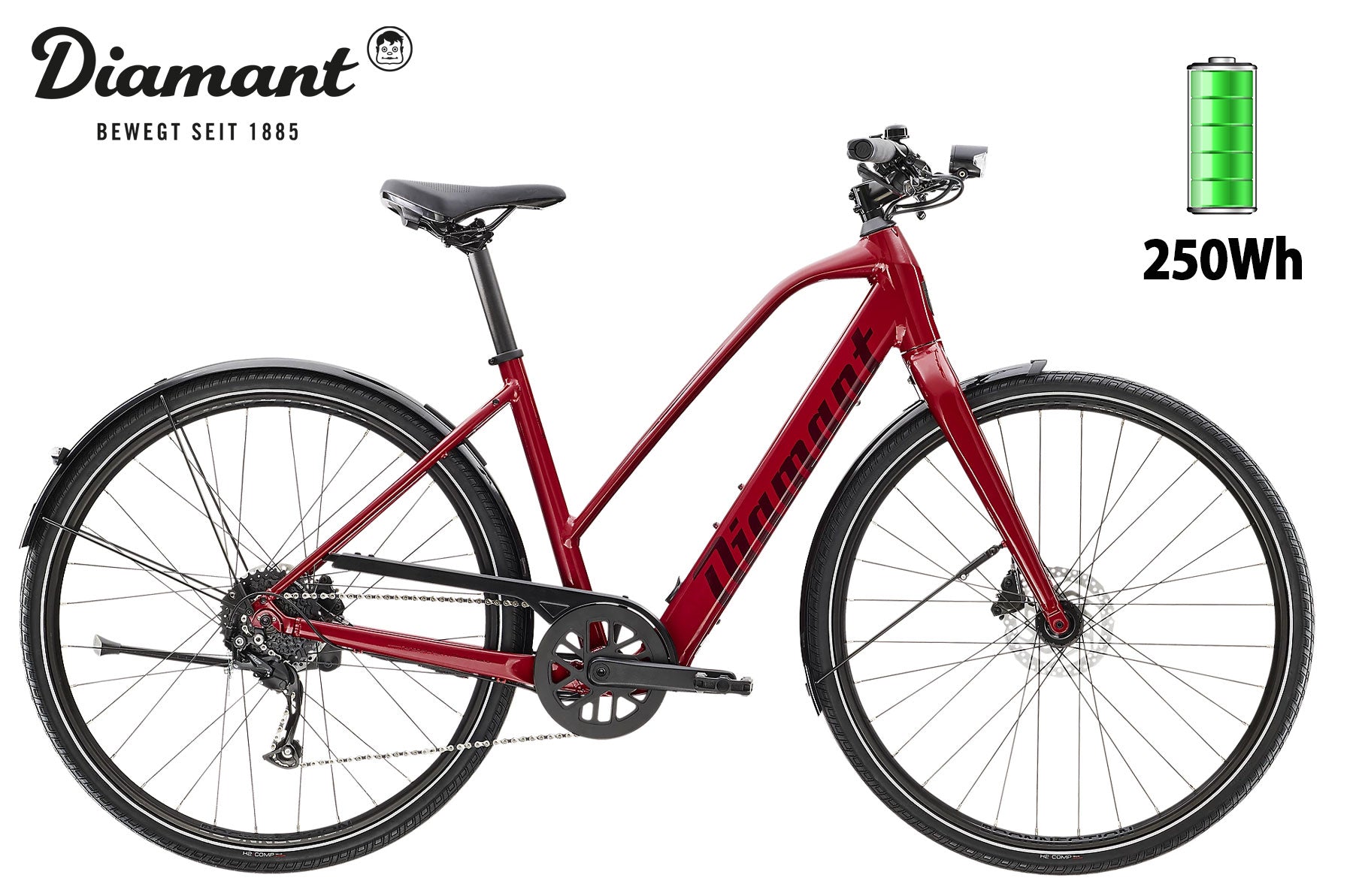 diamant fahrräder bewertung Diamant 365 Trapez Aventurinrot Metallic