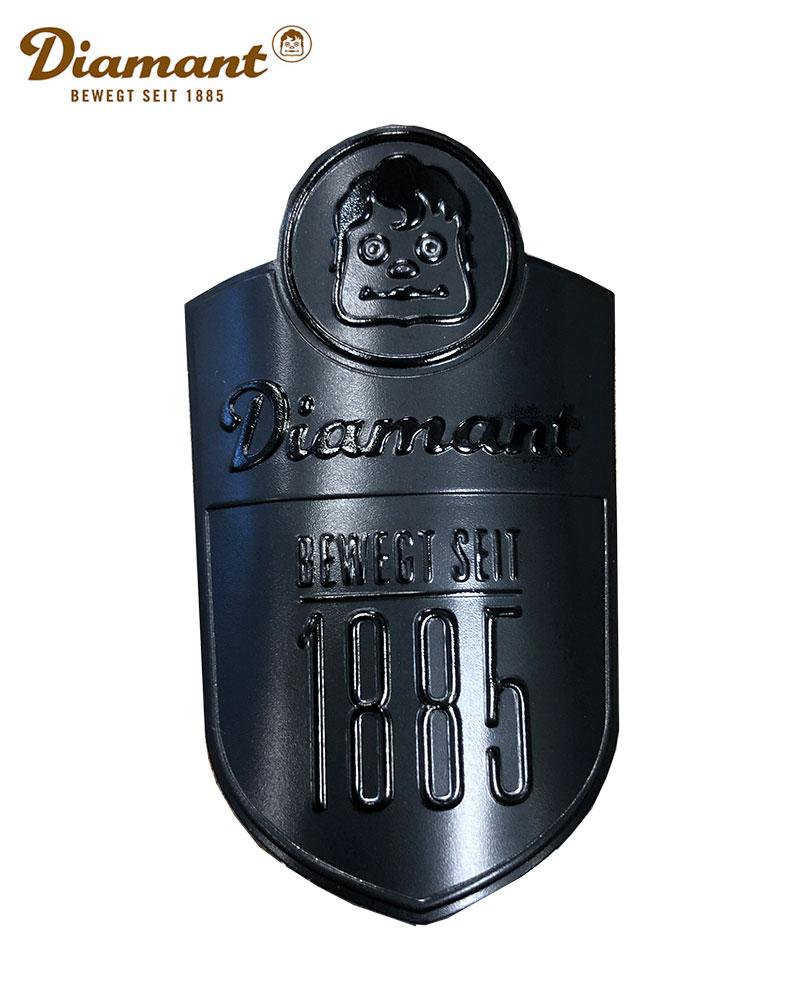 diamant fahrrad plakette Diamant original head tube badge black