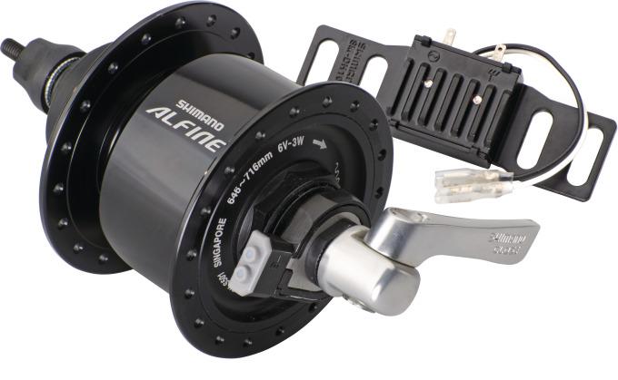 SHIMANO ALFINE Nabendynamo DH-S501 3 Watt Center-Lock black - Premium Bikeshop