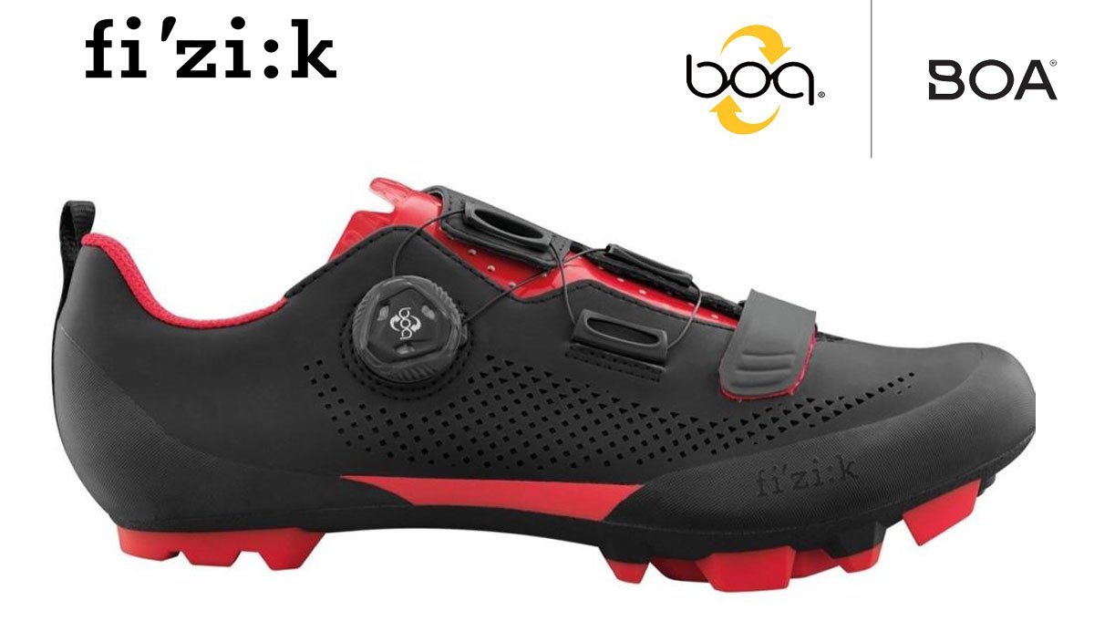 fizik mountainbike schuhe FIZIK Terra X5 MTB Schuhe black-red