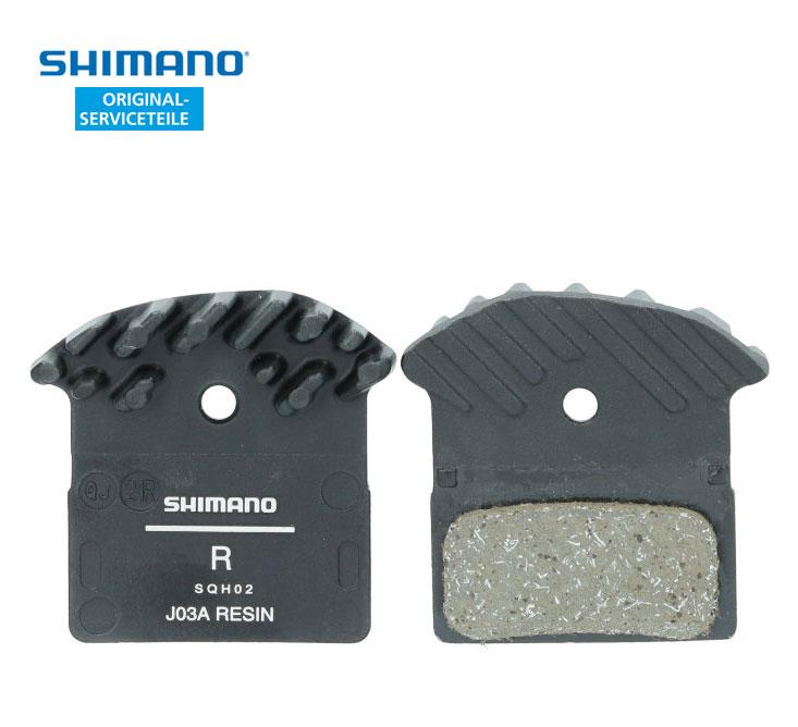 SHIMANO Scheibenbremsbelag Ice-Tech J03A Resin mit Kühlrippen - Premium Bikeshop