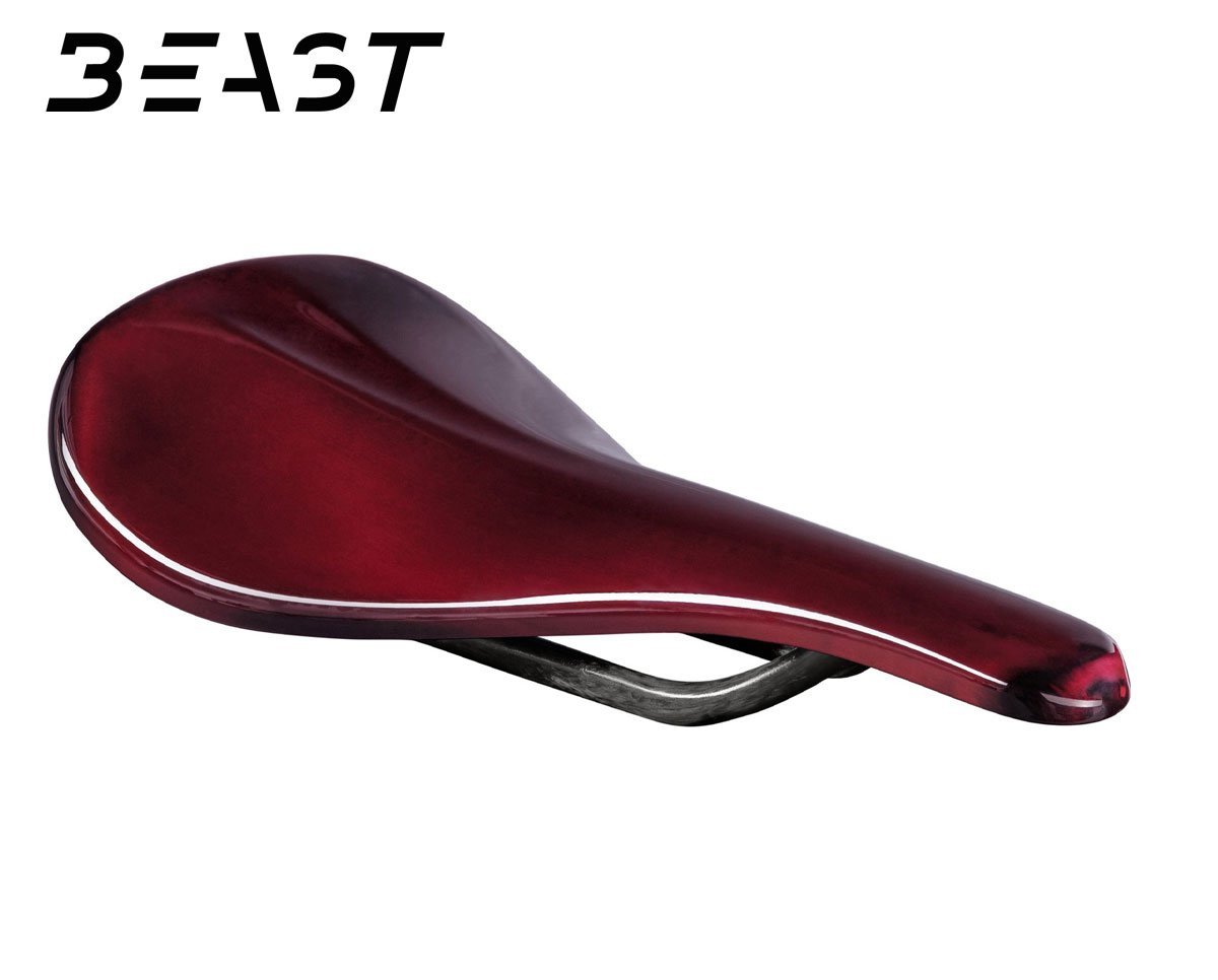 fahrradsattel rot BEAST Components Pure Carbon Sattel