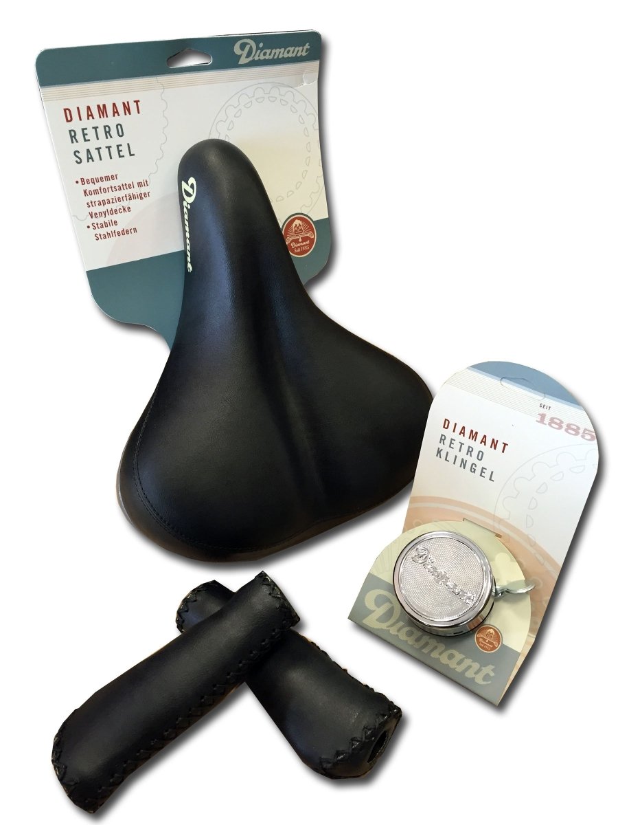 diamant fahrrad sattel DIAMANT Jubiläums-Set black 135 Jahre