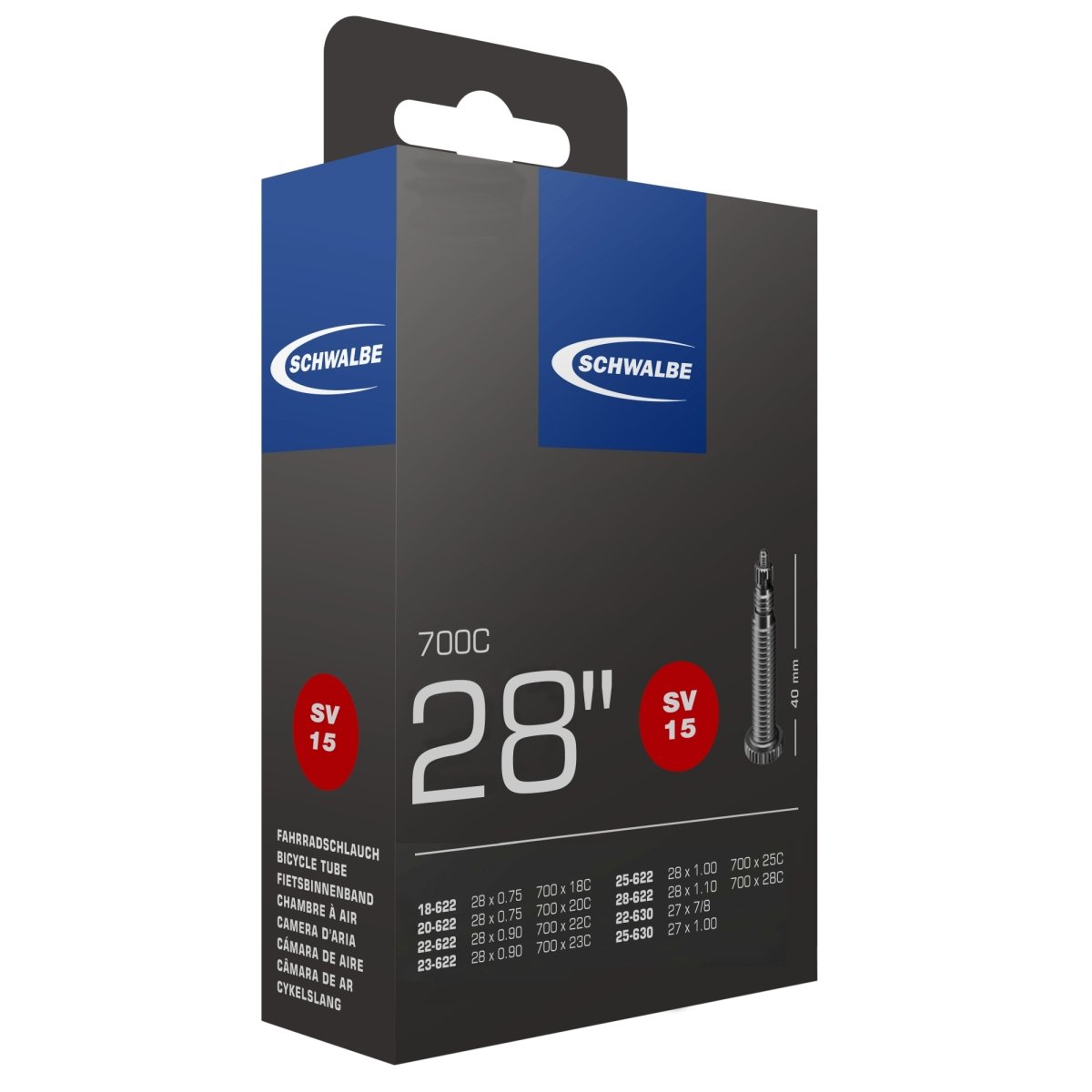 Schwalbe Schlauch SV 15 fr 28" 700C
